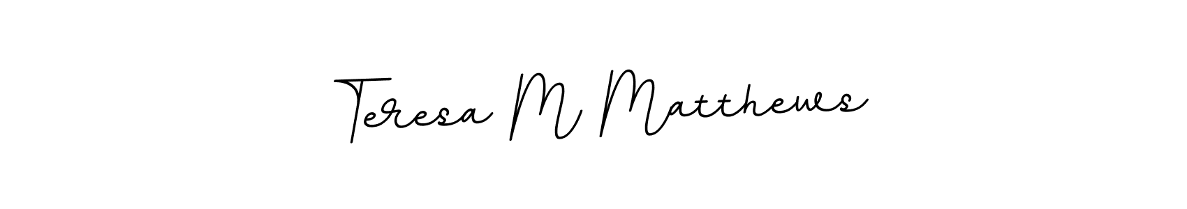 Use a signature maker to create a handwritten signature online. With this signature software, you can design (BallpointsItalic-DORy9) your own signature for name Teresa M Matthews. Teresa M Matthews signature style 11 images and pictures png