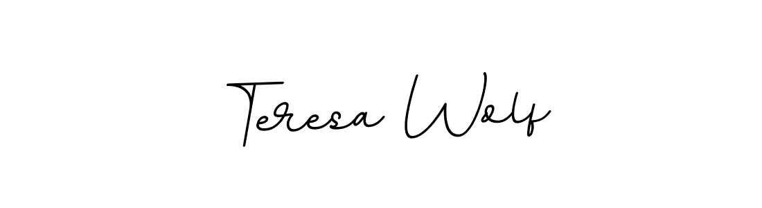 The best way (BallpointsItalic-DORy9) to make a short signature is to pick only two or three words in your name. The name Teresa Wolf include a total of six letters. For converting this name. Teresa Wolf signature style 11 images and pictures png