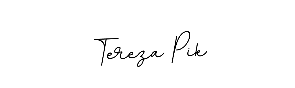 The best way (BallpointsItalic-DORy9) to make a short signature is to pick only two or three words in your name. The name Tereza Pik include a total of six letters. For converting this name. Tereza Pik signature style 11 images and pictures png