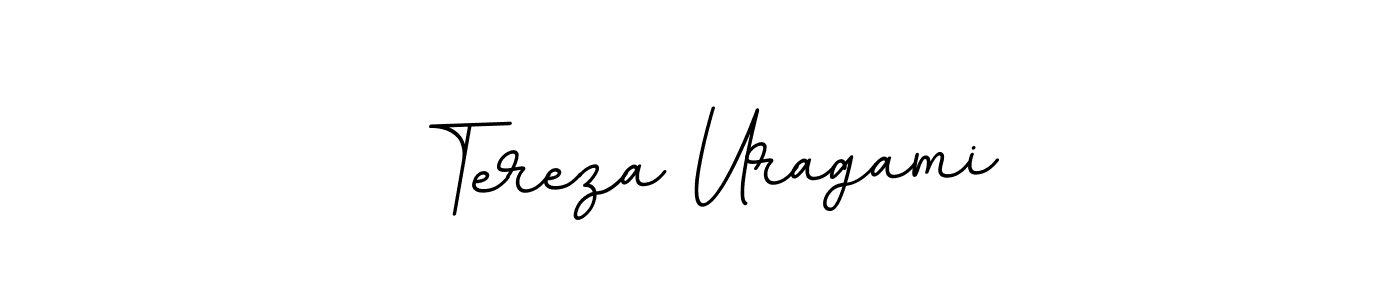 Use a signature maker to create a handwritten signature online. With this signature software, you can design (BallpointsItalic-DORy9) your own signature for name Tereza Uragami. Tereza Uragami signature style 11 images and pictures png
