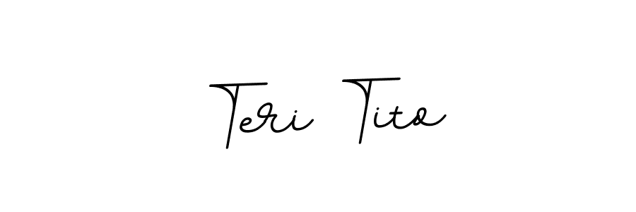 This is the best signature style for the Teri Tito name. Also you like these signature font (BallpointsItalic-DORy9). Mix name signature. Teri Tito signature style 11 images and pictures png