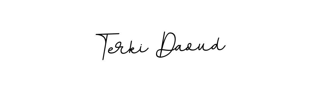 Terki Daoud stylish signature style. Best Handwritten Sign (BallpointsItalic-DORy9) for my name. Handwritten Signature Collection Ideas for my name Terki Daoud. Terki Daoud signature style 11 images and pictures png