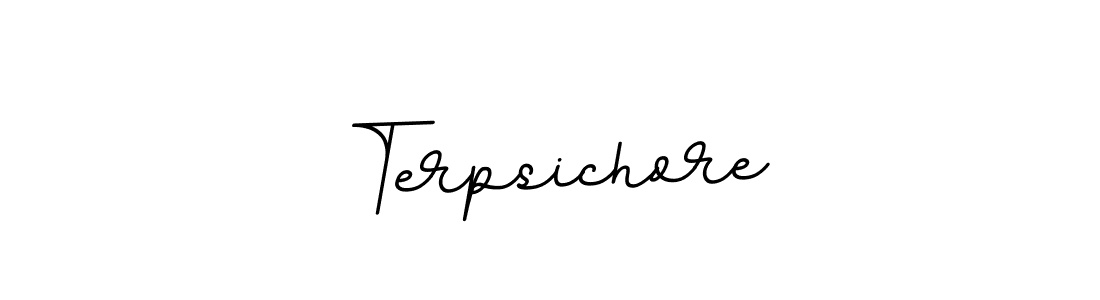 It looks lik you need a new signature style for name Terpsichore. Design unique handwritten (BallpointsItalic-DORy9) signature with our free signature maker in just a few clicks. Terpsichore signature style 11 images and pictures png