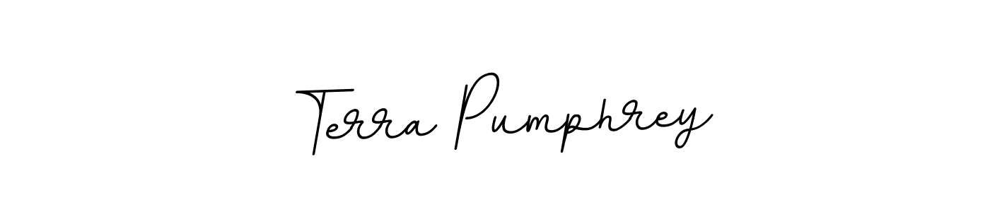 Design your own signature with our free online signature maker. With this signature software, you can create a handwritten (BallpointsItalic-DORy9) signature for name Terra Pumphrey. Terra Pumphrey signature style 11 images and pictures png