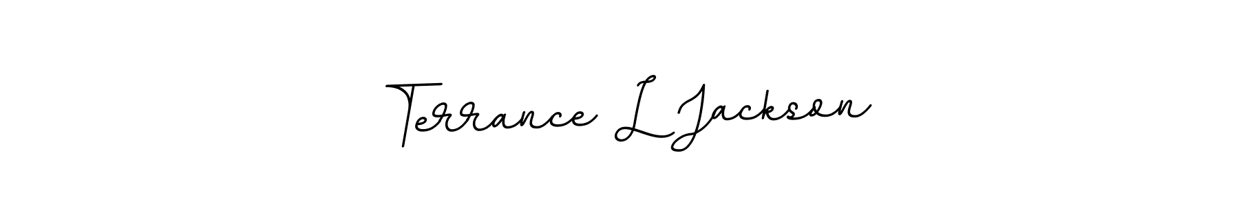 You should practise on your own different ways (BallpointsItalic-DORy9) to write your name (Terrance L Jackson) in signature. don't let someone else do it for you. Terrance L Jackson signature style 11 images and pictures png