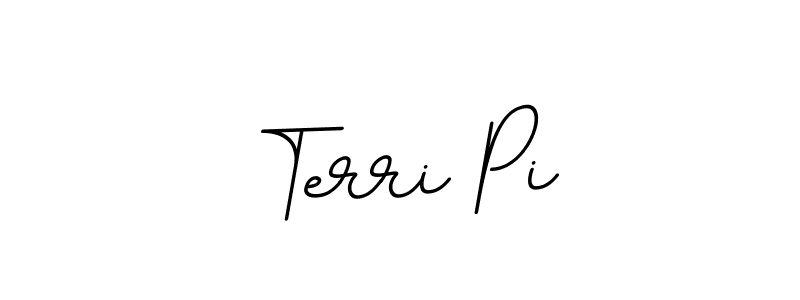 How to make Terri Pi name signature. Use BallpointsItalic-DORy9 style for creating short signs online. This is the latest handwritten sign. Terri Pi signature style 11 images and pictures png