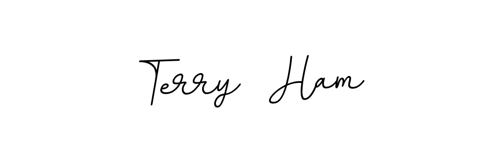 This is the best signature style for the Terry  Ham name. Also you like these signature font (BallpointsItalic-DORy9). Mix name signature. Terry  Ham signature style 11 images and pictures png