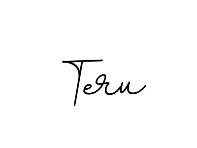 Make a beautiful signature design for name Teru. With this signature (BallpointsItalic-DORy9) style, you can create a handwritten signature for free. Teru signature style 11 images and pictures png