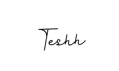 How to make Teshh name signature. Use BallpointsItalic-DORy9 style for creating short signs online. This is the latest handwritten sign. Teshh signature style 11 images and pictures png