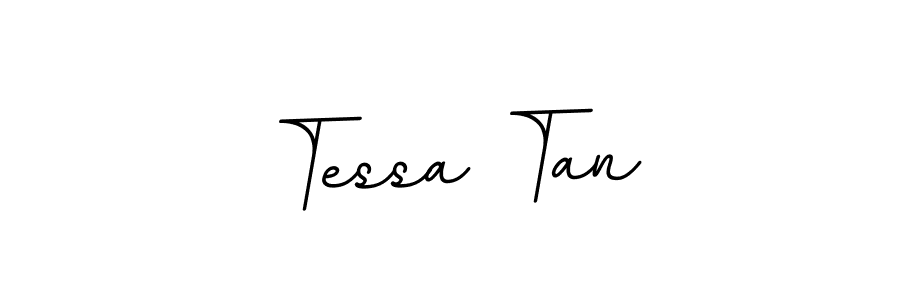You should practise on your own different ways (BallpointsItalic-DORy9) to write your name (Tessa Tan) in signature. don't let someone else do it for you. Tessa Tan signature style 11 images and pictures png