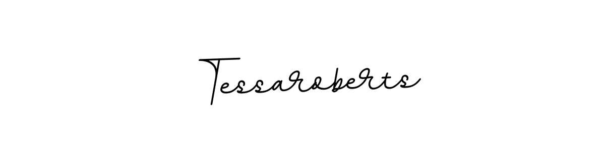 How to make Tessaroberts name signature. Use BallpointsItalic-DORy9 style for creating short signs online. This is the latest handwritten sign. Tessaroberts signature style 11 images and pictures png