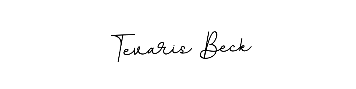 Tevaris Beck stylish signature style. Best Handwritten Sign (BallpointsItalic-DORy9) for my name. Handwritten Signature Collection Ideas for my name Tevaris Beck. Tevaris Beck signature style 11 images and pictures png