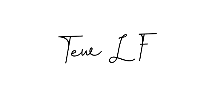 Make a beautiful signature design for name Tew L F. With this signature (BallpointsItalic-DORy9) style, you can create a handwritten signature for free. Tew L F signature style 11 images and pictures png