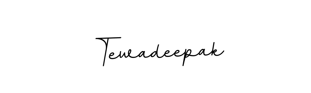 Design your own signature with our free online signature maker. With this signature software, you can create a handwritten (BallpointsItalic-DORy9) signature for name Tewadeepak. Tewadeepak signature style 11 images and pictures png