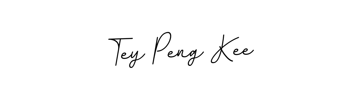 Design your own signature with our free online signature maker. With this signature software, you can create a handwritten (BallpointsItalic-DORy9) signature for name Tey Peng Kee. Tey Peng Kee signature style 11 images and pictures png
