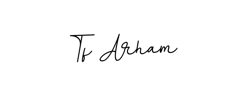 Check out images of Autograph of Tf Arham name. Actor Tf Arham Signature Style. BallpointsItalic-DORy9 is a professional sign style online. Tf Arham signature style 11 images and pictures png