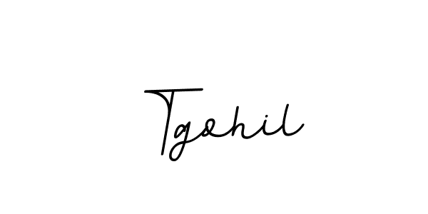 How to make Tgohil name signature. Use BallpointsItalic-DORy9 style for creating short signs online. This is the latest handwritten sign. Tgohil signature style 11 images and pictures png