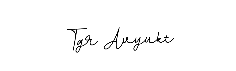 How to make Tgr Avyukt name signature. Use BallpointsItalic-DORy9 style for creating short signs online. This is the latest handwritten sign. Tgr Avyukt signature style 11 images and pictures png