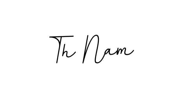 Design your own signature with our free online signature maker. With this signature software, you can create a handwritten (BallpointsItalic-DORy9) signature for name Th Nam. Th Nam signature style 11 images and pictures png