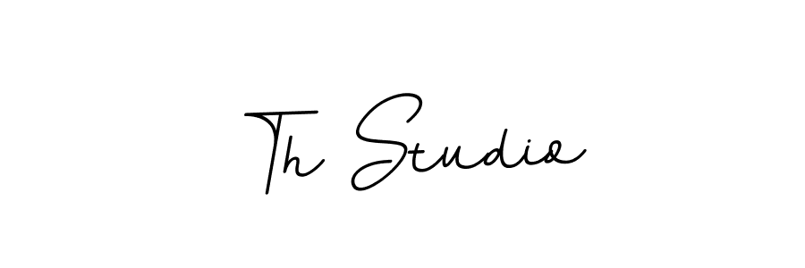 Th Studio stylish signature style. Best Handwritten Sign (BallpointsItalic-DORy9) for my name. Handwritten Signature Collection Ideas for my name Th Studio. Th Studio signature style 11 images and pictures png