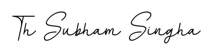 Discover how Th Subham Singha looks in an executive cursive font (BallpointsItalic-DORy9). Perfect for legal documents, invoices, and certificates. Th Subham Singha signature style 11 images and pictures png