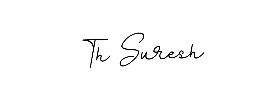 You should practise on your own different ways (BallpointsItalic-DORy9) to write your name (Th Suresh) in signature. don't let someone else do it for you. Th Suresh signature style 11 images and pictures png