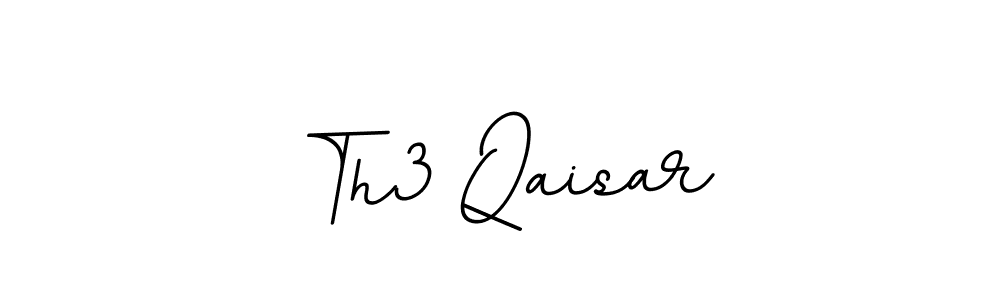 Design your own signature with our free online signature maker. With this signature software, you can create a handwritten (BallpointsItalic-DORy9) signature for name Th3 Qaisar. Th3 Qaisar signature style 11 images and pictures png