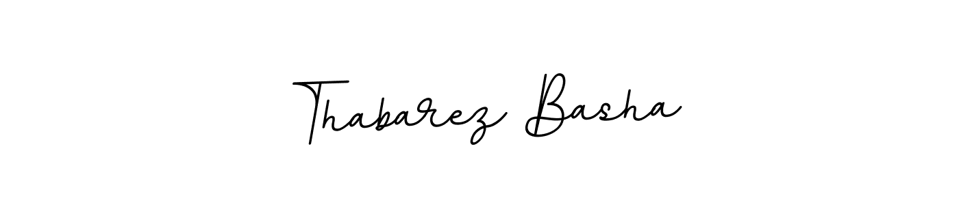 Design your own signature with our free online signature maker. With this signature software, you can create a handwritten (BallpointsItalic-DORy9) signature for name Thabarez Basha. Thabarez Basha signature style 11 images and pictures png