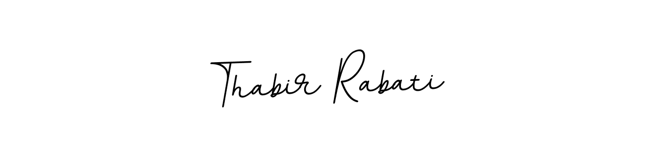 BallpointsItalic-DORy9 is a professional signature style that is perfect for those who want to add a touch of class to their signature. It is also a great choice for those who want to make their signature more unique. Get Thabir Rabati name to fancy signature for free. Thabir Rabati signature style 11 images and pictures png