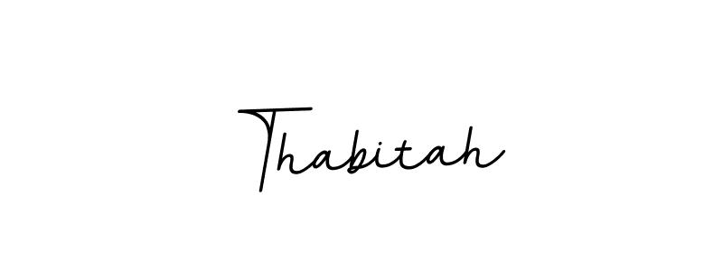 Thabitah stylish signature style. Best Handwritten Sign (BallpointsItalic-DORy9) for my name. Handwritten Signature Collection Ideas for my name Thabitah. Thabitah signature style 11 images and pictures png