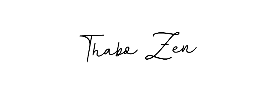 Create a beautiful signature design for name Thabo Zen. With this signature (BallpointsItalic-DORy9) fonts, you can make a handwritten signature for free. Thabo Zen signature style 11 images and pictures png