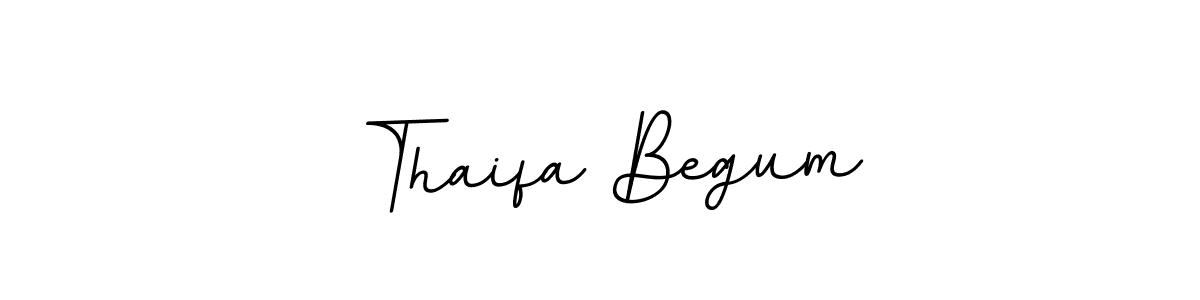How to make Thaifa Begum name signature. Use BallpointsItalic-DORy9 style for creating short signs online. This is the latest handwritten sign. Thaifa Begum signature style 11 images and pictures png