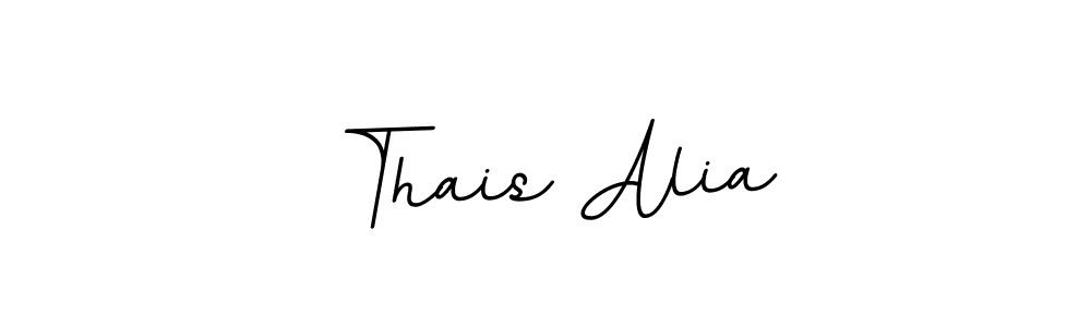 It looks lik you need a new signature style for name Thais Alia. Design unique handwritten (BallpointsItalic-DORy9) signature with our free signature maker in just a few clicks. Thais Alia signature style 11 images and pictures png