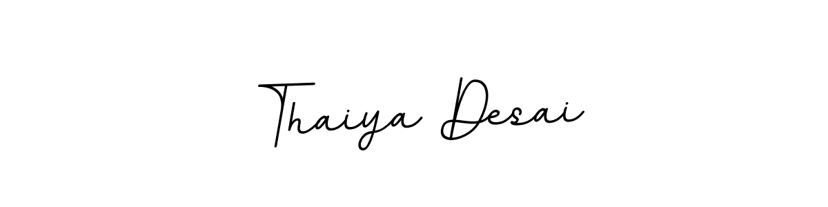Use a signature maker to create a handwritten signature online. With this signature software, you can design (BallpointsItalic-DORy9) your own signature for name Thaiya Desai. Thaiya Desai signature style 11 images and pictures png