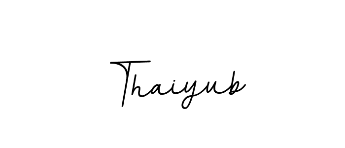 Similarly BallpointsItalic-DORy9 is the best handwritten signature design. Signature creator online .You can use it as an online autograph creator for name Thaiyub. Thaiyub signature style 11 images and pictures png