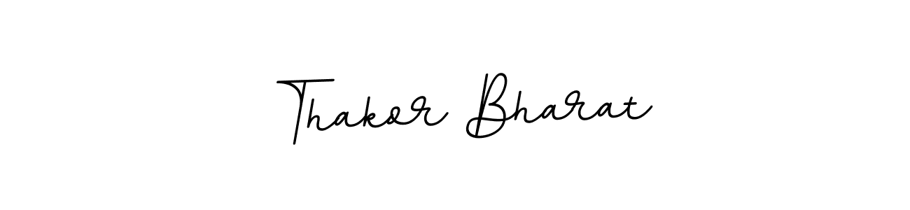 How to make Thakor Bharat name signature. Use BallpointsItalic-DORy9 style for creating short signs online. This is the latest handwritten sign. Thakor Bharat signature style 11 images and pictures png