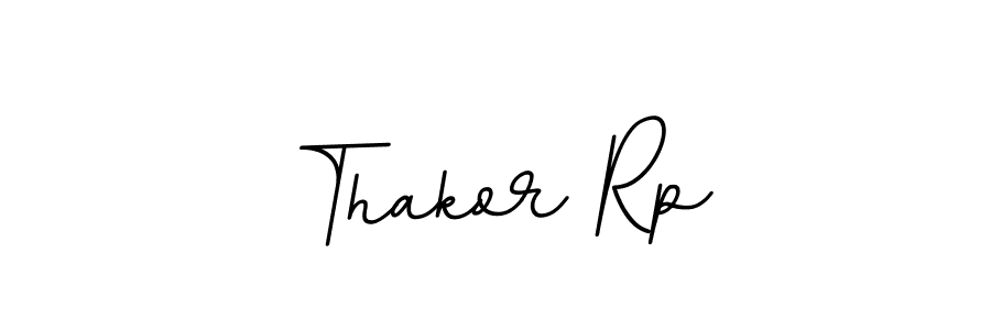 Make a beautiful signature design for name Thakor Rp. With this signature (BallpointsItalic-DORy9) style, you can create a handwritten signature for free. Thakor Rp signature style 11 images and pictures png