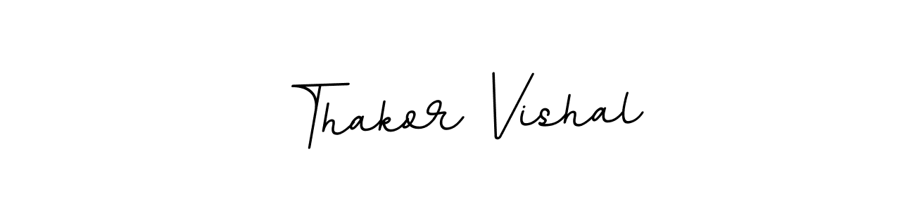 Thakor Vishal stylish signature style. Best Handwritten Sign (BallpointsItalic-DORy9) for my name. Handwritten Signature Collection Ideas for my name Thakor Vishal. Thakor Vishal signature style 11 images and pictures png