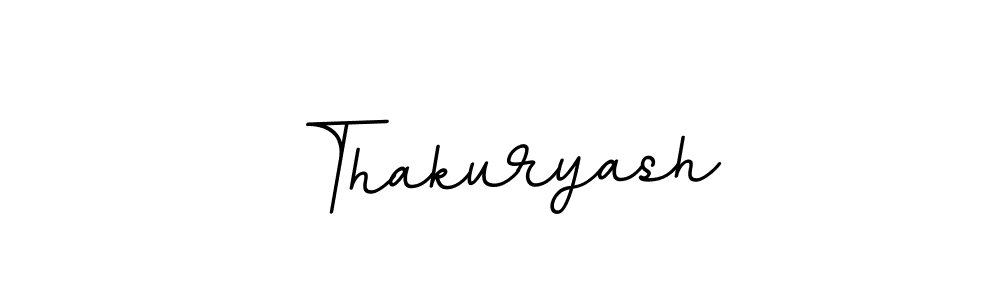 Make a beautiful signature design for name Thakuryash. With this signature (BallpointsItalic-DORy9) style, you can create a handwritten signature for free. Thakuryash signature style 11 images and pictures png