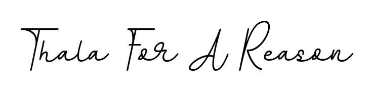 Create a beautiful signature design for name Thala For A Reason. With this signature (BallpointsItalic-DORy9) fonts, you can make a handwritten signature for free. Thala For A Reason signature style 11 images and pictures png