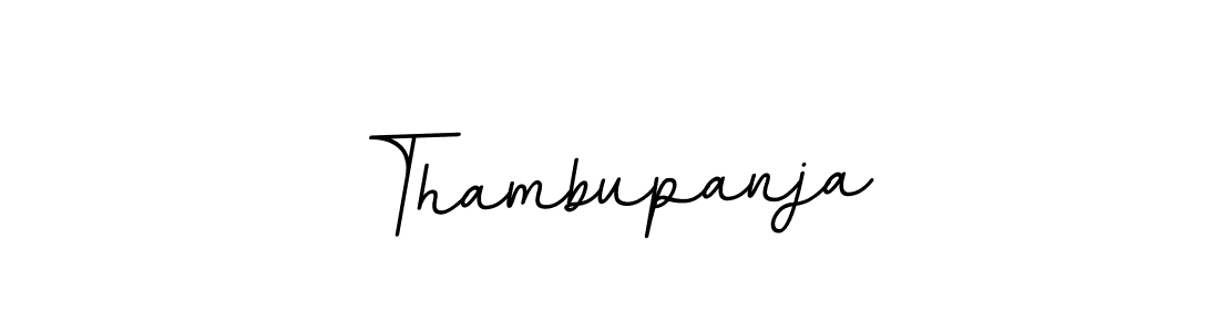 Use a signature maker to create a handwritten signature online. With this signature software, you can design (BallpointsItalic-DORy9) your own signature for name Thambupanja. Thambupanja signature style 11 images and pictures png