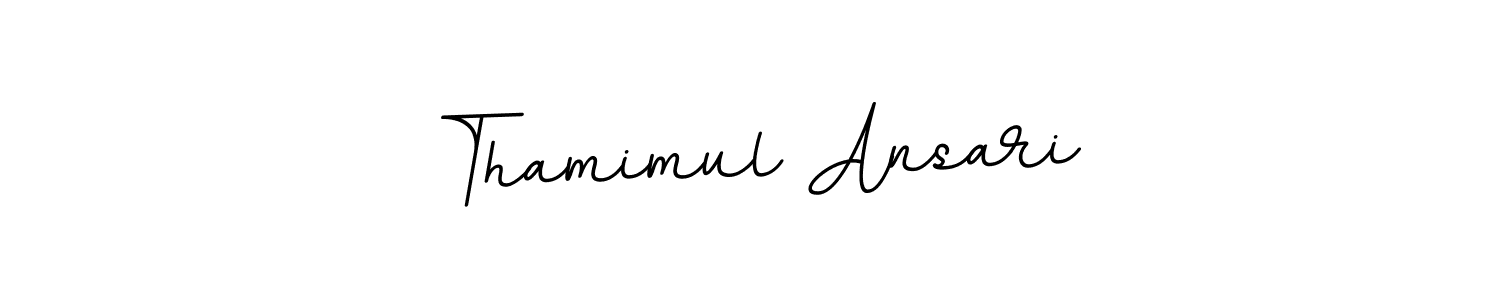 Make a beautiful signature design for name Thamimul Ansari. With this signature (BallpointsItalic-DORy9) style, you can create a handwritten signature for free. Thamimul Ansari signature style 11 images and pictures png