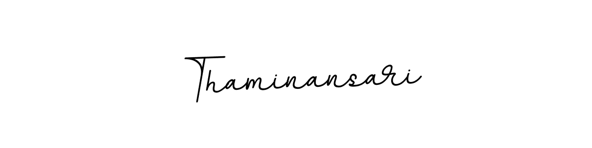 Create a beautiful signature design for name Thaminansari. With this signature (BallpointsItalic-DORy9) fonts, you can make a handwritten signature for free. Thaminansari signature style 11 images and pictures png