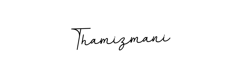 Make a beautiful signature design for name Thamizmani. With this signature (BallpointsItalic-DORy9) style, you can create a handwritten signature for free. Thamizmani signature style 11 images and pictures png