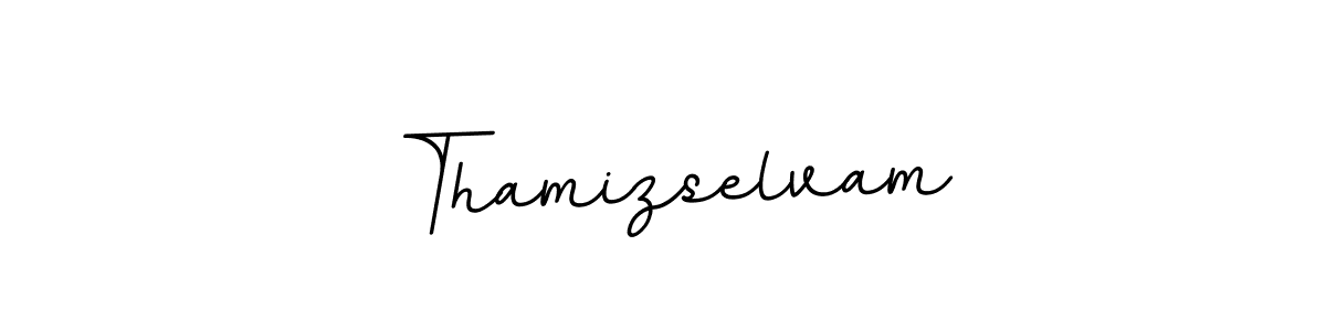 Use a signature maker to create a handwritten signature online. With this signature software, you can design (BallpointsItalic-DORy9) your own signature for name Thamizselvam. Thamizselvam signature style 11 images and pictures png
