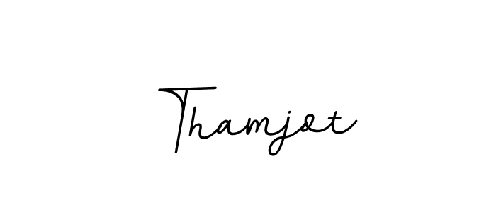 Make a beautiful signature design for name Thamjot. With this signature (BallpointsItalic-DORy9) style, you can create a handwritten signature for free. Thamjot signature style 11 images and pictures png