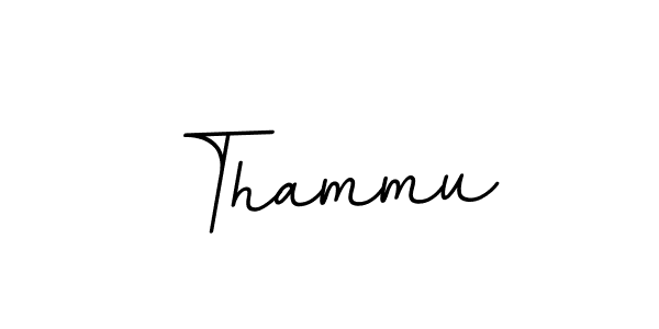 Use a signature maker to create a handwritten signature online. With this signature software, you can design (BallpointsItalic-DORy9) your own signature for name Thammu. Thammu signature style 11 images and pictures png