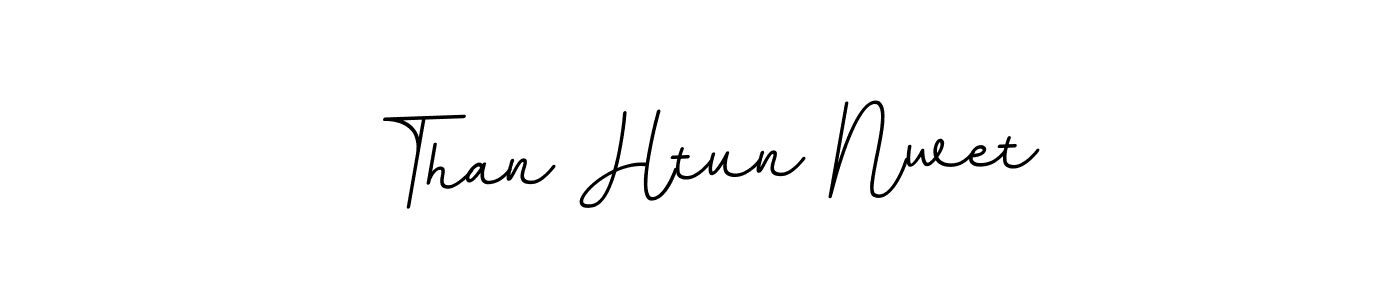 Make a beautiful signature design for name Than Htun Nwet. With this signature (BallpointsItalic-DORy9) style, you can create a handwritten signature for free. Than Htun Nwet signature style 11 images and pictures png