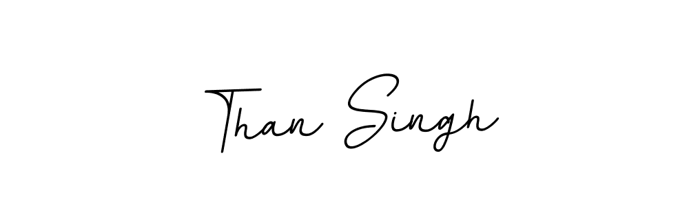 Create a beautiful signature design for name Than Singh. With this signature (BallpointsItalic-DORy9) fonts, you can make a handwritten signature for free. Than Singh signature style 11 images and pictures png