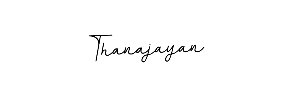 Use a signature maker to create a handwritten signature online. With this signature software, you can design (BallpointsItalic-DORy9) your own signature for name Thanajayan. Thanajayan signature style 11 images and pictures png